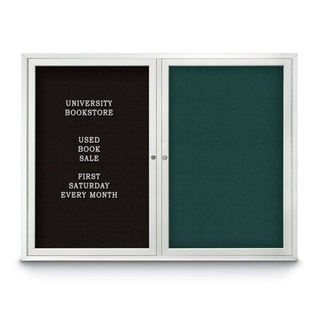 United Visual Products Corkboard, 36"x36", Black/Black UV403PLUS-BLACK-BLACK